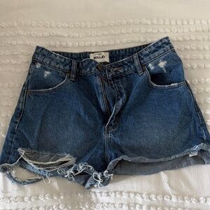 ROLLA'S Distressed Blue Jean Shorts